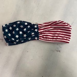 American Rag American Flag bandeau top.